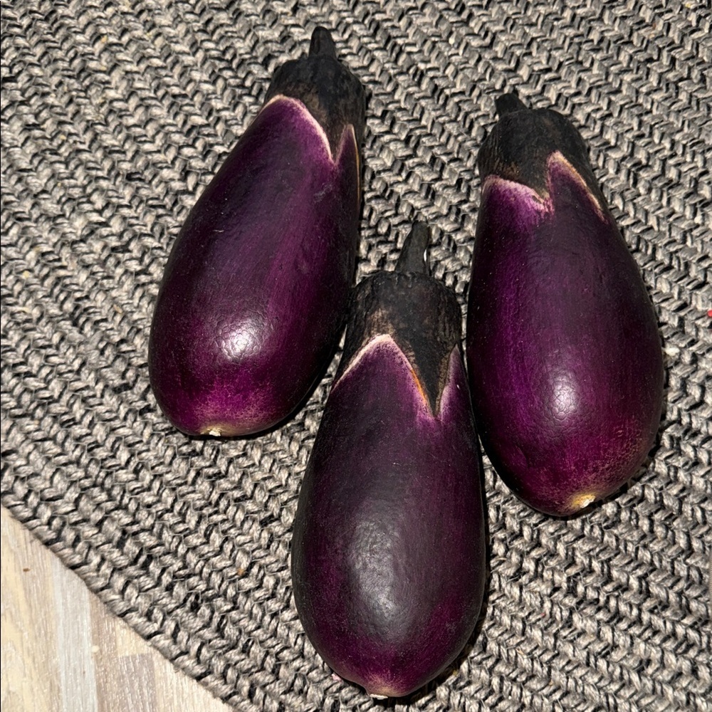 Set of 3/ faux Eggplant, Shimoda Grey 5